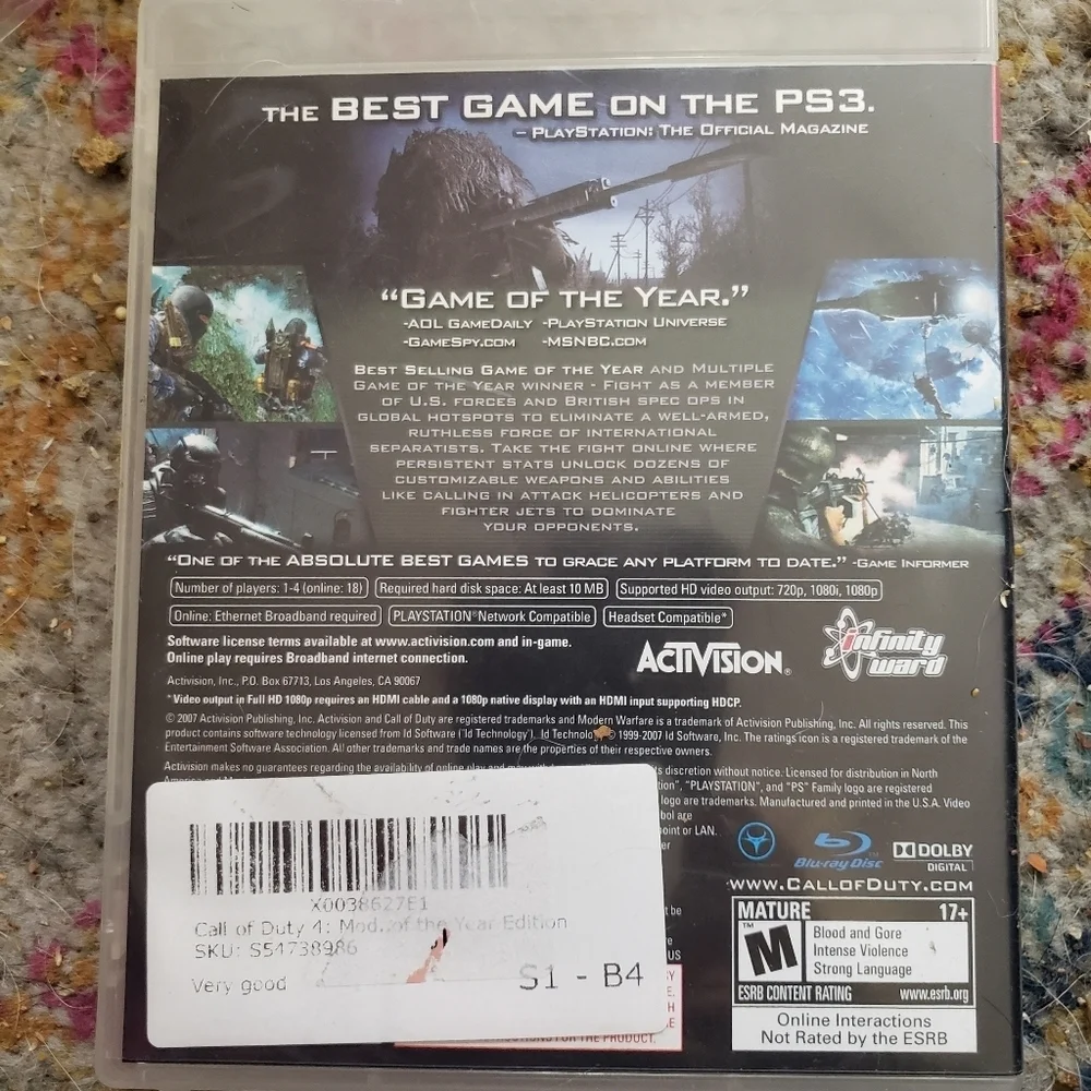Call of Duty 4: Modern Warfare - Playstation 3 Unsealed